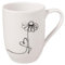 Villeroy & Boch – Statement Tasse Blume Statement Lines, Weiß, Schwarz, Spülmaschinenfest, Mikrowellensicher, Becher Porzellan, Kaffeebecher mit Henkel, Porzellan Kaffeebecher, Premium Porcelain
