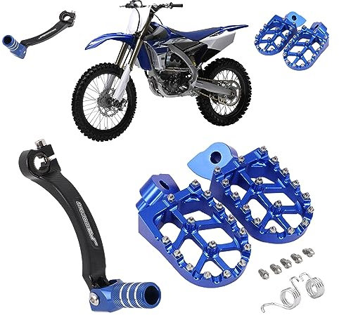 AnXin Dirt Bike Pedane + Leva Cambio Pieghevole Set Combinato per YZ250F YZ450F YZ250FX YZ450FX WR450F Motocross