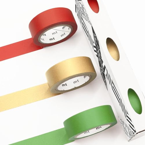 MT Washi Tape - Ruban Washi - Ruban adhésif Washi - 15 mm x 7 m (Noël)