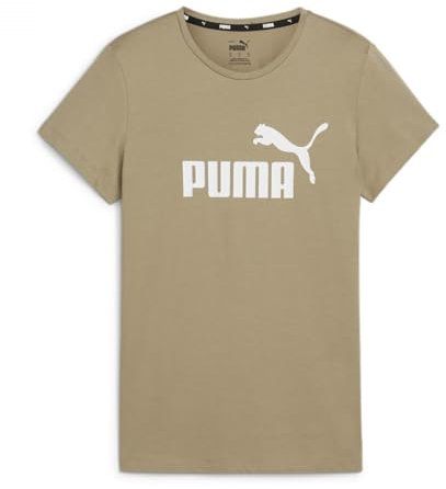 PUMA ESS Logo Tee, T-Shirts, 586775, Beige, S