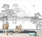 Naturempress Papier Peint Panoramique Paysage D'Arbre En Noir Et Blanc Papier Peint Intissé Tapisserie Poster Mural pour Salon Chambre Décoration Murale