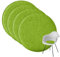 easy and green Sitzkissen Filz Rund mit Antirutsch-Beschichtung - Made in Germany - Stuhlkissen Rund aus upcycling rPET Filz - Sitzkissen Stuhl waschbar Extra Dick (4, Grün, Rund)
