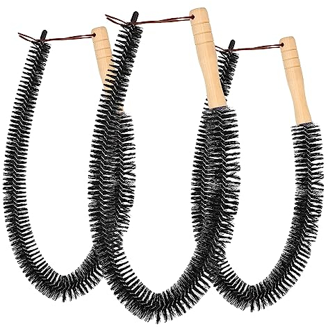 MAGICLULU 3 Pièces Brosse De Nettoyage De Cheveux Complète Brosse De Radiateur Nettoyant De Radiateur Long Long Plumeau Sèche-Linge Brosse De Nettoyage De Peluches Brosse De Radiateur