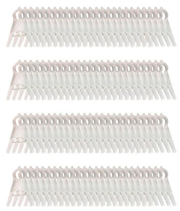 HYTOYTO 100 Stück Stützklammern for Gartenpflanzen, Tomaten, Reben, Blumenpflanzenklammern for Kletterpflanzen, Gurken, Weinreben, Rosen, Garten(Clear)