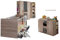 Babyzimmer Cariba in Eiche San Remo & Graphit oder Eiche San Remo & Weiß – Komplett-Kinderzimmer Made in Germany - Verschiedene Set Varianten wählbar (8 teilig in Eiche San Remo und Graphit)