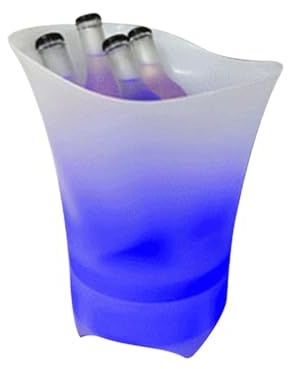 Enceinte seau à glace avec haut-parleur sans fil intégré, seau à glace LED pour vin et boissons, lumières colorées clignotantes pour la maison, les soirées de jeux, l'extérieur, la plage