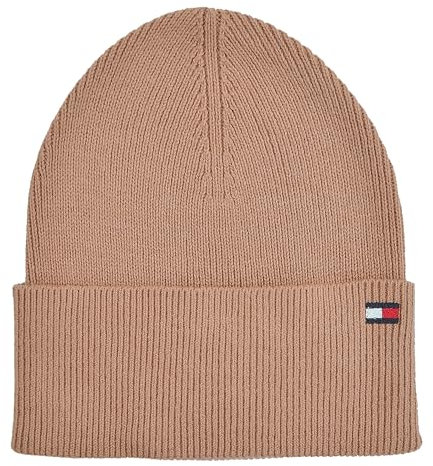 Tommy Hilfiger Strickmütze Mütze Cotton Cashmere Beanie Baumwolle Kaschmir Camel One Size