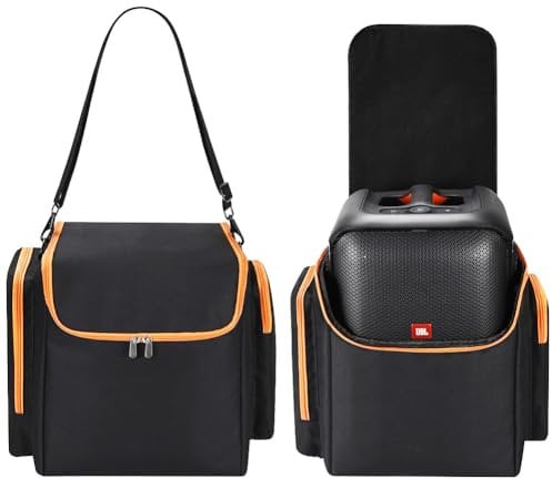 TheJuns Carrying Case for JBL Partybox Encore Essential Portable Party Speaker, Microphone Accessories Storage Tote Bag Travel Protevctive Cover with Shoulder Strap
