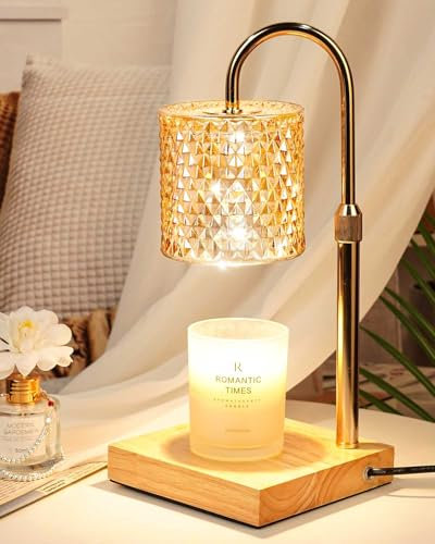 Funistree Candle Warmer Lamp with Dimmer & Timer, Gift for Women, Mum, Friends, Thank You Retirement Presents, Pamper Birthday Gifts for Women, Graduation Gifts for Her, Candle Melter with 2 Bulbs