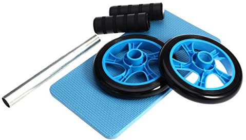 Yardwe Bauchrad-roller Mit Zwei Rädern Für Rumpftraining Inklusive Knieschutz Leicht Und Tragbar Für Übungen Zu Hause Fitnessstudio