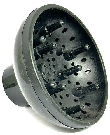 Diffusor für Jaguar Haartrockner von Solingen, Deutschland, 4,5 cm Düse für lockiges oder gewelltes Haar, maximale Lautstärke ohne Locken, Farbe Schwarz, PC-Material, leicht und tragbar