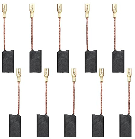 EUYKQNOI Herramienta eléctrica de repuesto de escobillas de carbón 10PCS para S1M-FF03-100A / 6-100 A86C Makita-Replaces-15 * 8 * 5 mm - Escobillas de carbón premium confiables y duraderas