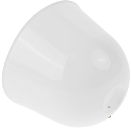 Housoutil Cache-poussière Style Moderne et Épuré Blanc pour Ventilateur de Plafond en Plastique, Solide et Facile à Nettoyer, Diamètre Trou 2,3cm pour Usage Intérieur