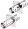 Superbat 2pcs BNC Adapter BNC Buchse auf BNC Buchse weiblicher Flansch 4-Loch Panel Mount RF Koaxial Connector
