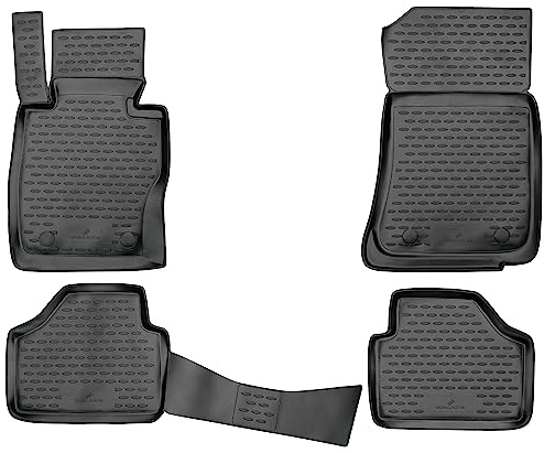 WALSER XTR Gummi Fussmatten Auto für BMW X1 (E84) 2009-2015, 100% passgenaue Auto Fußmatten, robuste Universal Fußmatte Auto, Gummimatten Auto, Auto Fussmatten Gummi, Auto Gummimatten
