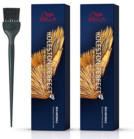 Wella Koleston Perfect Me+ Rich Naturals 9/38 Pinsel, sehr helles Gold, Perlblond, 60 ml, 2 Stück