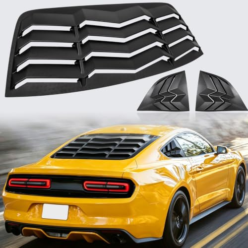 Challenger Fensterlüfter, Heck- und Seitenscheiben-Sonnenschutz für Dodge Challenger 2003-2020 in GT Lambo-Stil, ABS-Material, kein Aufspringen und Schatten