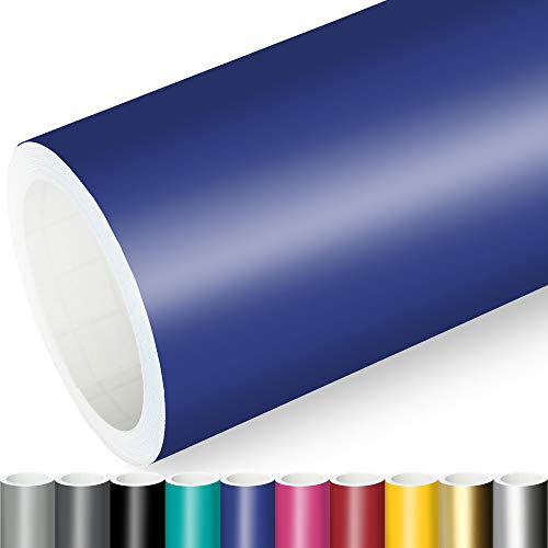 Actinium® Klebefolie 10€/m² Blau Matt | 5m x 0,31m selbstklebende matte Folie | Möbelfolie selbstklebend Küchenfolie Plotterfolie