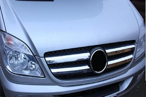 Recambo CHROM GRILL LEISTEN EDELSTAHL passend für MERCEDES SPRINTER W906 |2006-2013| KÜHLERGRILL