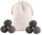 Wool Balls For Tumble Dryer Reusable, Tumble Dryer Balls Wool, Wool Dryer Balls For Laundry Washing Drying Machine Comfort Fabric Softener, Anti Static Tumble Dryer Balls (Black, 6PC)