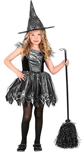 W WIDMANN MILANO Party Fashion - Kinderkostüm Hexe, Kleid, Hexenhut, Märchen, Faschingskostüme, Halloween