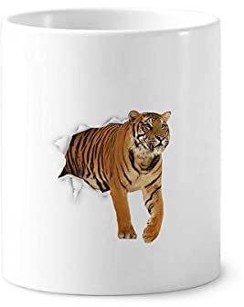Damage Animal Paper Tigers Gatti Spazzolino da denti Tazza Cerac Stand Matita Cup