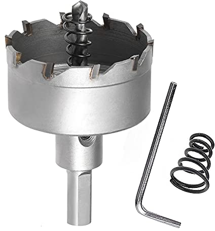 SagaSave 50mm Hartmetall-Lochschneider, Heavy Duty Lochsäge für Metall, Edelstahl, Rostfreier Stahl, Gusseisen, Stahl, Aluminium, USW