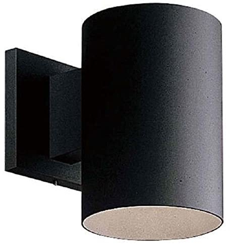 Sunlite 90158 7-Inch Modern Cylinder Wall Sconce, Minimalist Downlight, Aluminum Shade, 75 Watts Max, E26 Bulb (Not Included), Suitable for Wet Locations, Living Room & Entryways, Matte Black Finish