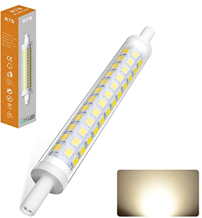 R7s LED 118mm Birne, dimmbar lampen, 900lm, 9w LED Äquivalente R7s 118mm 70W Halogen lampen, IC konstante Strom Glühbirne Kein Strobe, AC100-230V (Color : Bianco Naturale, Size : 118MM 1pcs)