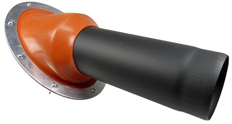 DWD® 45° Tent Angled Flashing Kit With Perspex Porthole lets you modify your Bell Tent Tipi Yurt Canvas for use with all stoves suitable 60mm-125mm flue size as silicone Seal hole is cut to suit