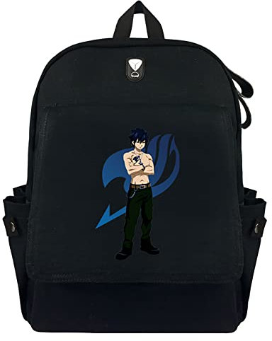 XSLGOGO Anime Fairy Tail Rucksack Natsu Mode Lässig Cosplay Cartoon Daypack Happy Laptoptasche Schultasche Für Jungen Mädchen