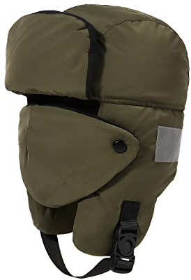 CLAPE Warme Trapper Mütze Herren Wasserdicht Wasserdicht Fliegermütze Wintermütze mit Ohrenklappen Adjustable Trapper Hat Pilotenmütze