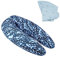 Babymoov B.Love Stillkissen & Schwangerschaftskissen Blue Leaves inkl. 1 Extrabezug Wind Blue - mit Bezug aus Bio-Baumwolle und feiner Mikroperlen-Füllung, 190cm