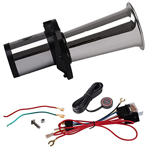 Oldtimer Hupe 12V Ahooga Hupe für Auto LKW Retro Hupen Antik Signalhorn Fanfare Horn Alte Oldtimer Horn Metall 130db Air Horns für Auto Motorrad Antik Vintage Classic Old Car FARBIN