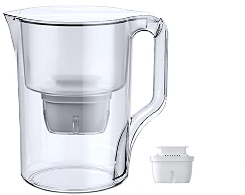 Jarra Filtro Agua Puerta Nevera 3,5 Liter, 2*erweiterter Filter, Lebensdauer Filters 60 Tage, Reduzierung Mikroplastik, Chlor, Kalkverunreinigungen,A