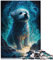 Puzzles für Erwachsene, Bichon Frise Dog, 1000 Teile, geeignet für Erwachsene und Kinder ab 12 Jahren, Papppuzzles, lustige Familienspiele, Größe: 26 x 38 cm