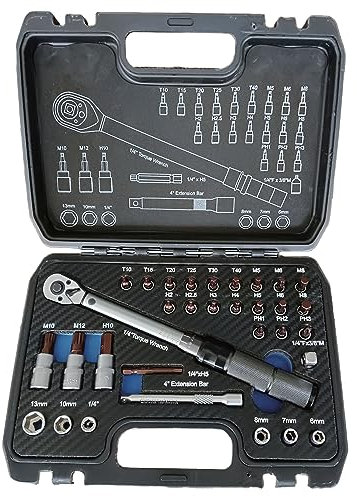 Stahl-Faust Drehmomentschlüssel 5-25 Nm 32 teiliges Set für Fahrrad E-Bike Pkw usw.