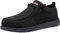 LARNMERN Zapatos de Seguridad Hombre Mujer Punteras de Acero Slip On Mocasines Zapatillas Trabajo Ligero Comodo Calzado de Seguridad Transpirable Antideslizante(41 EU,Negro)