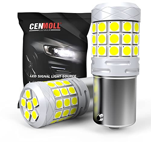 Cenmoll 382 P21W BA15S Lampadina a led bianca, super luminosa 40W 2000LM Canbus senza errori 1156 BA15S 382 P21W Lampadine per auto per retromarcia di retromarcia Luci di posizione freno, 2PCS