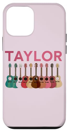 Taylor Personalized Name I Love Taylor Guitar Pink Case for iPhone 12 mini