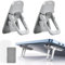 Chstarina 2 Pieces Portable Keyboard and Laptop Riser, Mini Stand, Invisible, Foldable Kickstand, Feet for Computer and Desk, Office