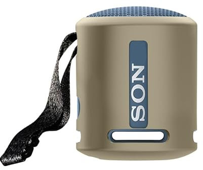 Silicone Case Cover Compatible for Sony SRS-XB100 XB13, Bluetooth Speaker Protective Cover Portable Audio Carrying Storage Bag Dustproof Travel Soft Shell Sleeve Skin (Case Only) (Brown)