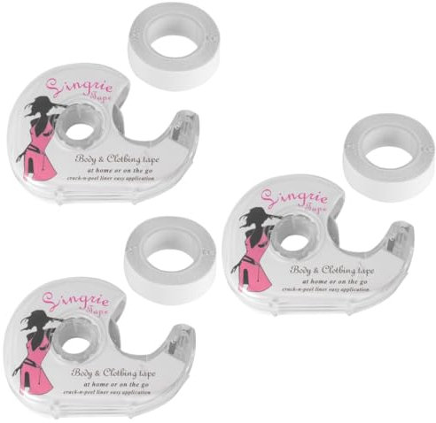 TENDYCOCO 6 Pz nastro in tessuto trasparente per abbigliamento e nastro per nastro per vestiti nastro del vestito nastro adesivo per vestiti nastro biadesivo per indumenti