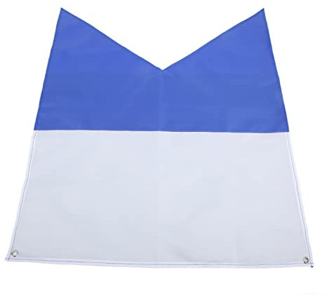 Boat Dive Flags, Diving Alpha Flag Diver down Flag 70x60cm Polyester Scuba Diving Blue White Flags for Snorkeling Underwater Activities
