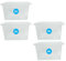 RelianceUK Plastic Storage Boxes With Lids(30 Litre / 4 Pack)| Clear Plastic Container With Lids for Clothes Shelves Shoes Crafts | 30L Stackable Multipurpose Storage Tubs for Home Office Kitchen