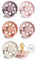 FRIGG Multipack Latex-Schnuller | 6'er Packung | Naturgummi/Naturkautschuk | Hergestellt in Dänemark | Symmetrischer Sauger in Kirschform | (Fairy Dream, Größe 1 (0-6 Monate))