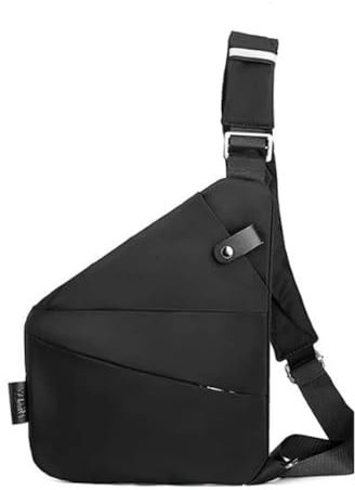 Gipfelfreund Anti-Diebstahl Umhängetasche, Unisex, Schwarz, Utility, Einfarbig, Reißverschluss, Erwachsene, Umhängetasche, Handtasche