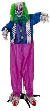EUROPALMS Halloween Figur Clown Charly, animiert, 164 cm