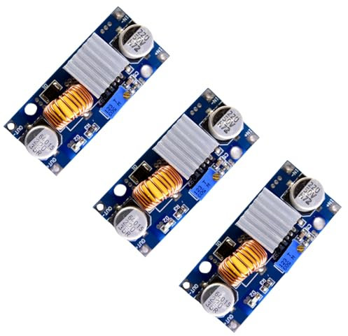 LAOMAO DC-DC Buck Converter 4-38V to 1.25-36V 5A Einstellbares 24V 12V 9V 5V Step Down Spannung Wandler Power Module kompatibel mit Arduino LED Electric Power DIY (3 Pack)