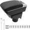 KAERGK Accoudoirs de voiture pour VW Golf 6 MK6 2008-2013 Consoles centrales pour voiture Double espace de rangement avec porte-gobelet 7 ports USB Boîte utilitaire arrière Montage facile (ligne